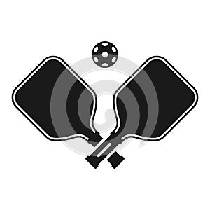 Pickle ball Sport Ball icon. Pickleball game vector illustration