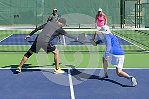Pickleball - Mixed Doubles Action photo