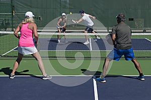 Pickleball - Mixed Doubles Action photo