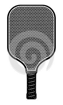 Pickleball paddle front view