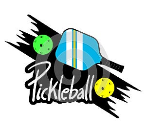 Pickleball racket illustration