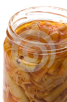 Pickled Bamboo Shoots Isolated