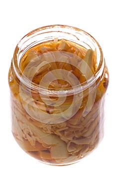 Pickled Bamboo Shoots Isolated