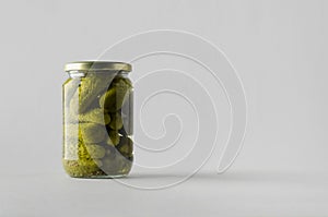 Pickled Cucumber Jar Mock-Up