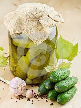 Pickled cucumbers