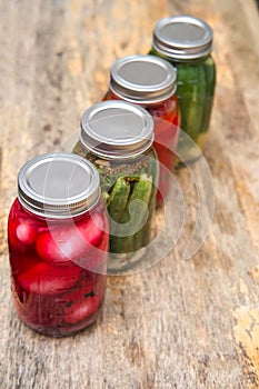 Pickled Eggs Peppers Cucumbers