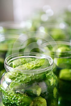 Pickled gherkins