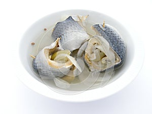 Pickled rolled fish