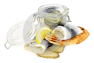 Pickled Rollmop Herrings