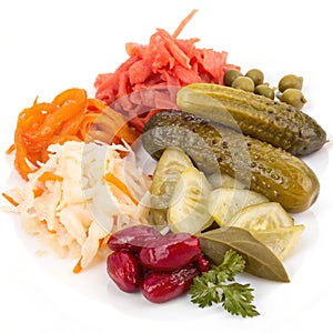 Pickled Vegetable isolated on transparent background