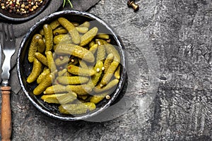 Pickles in a bowl