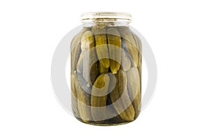 Pickles in a jar
