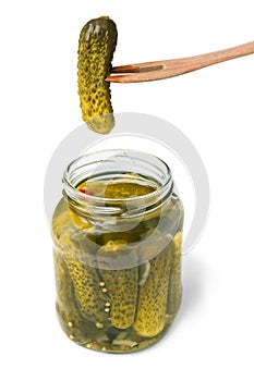 Pickles preserved gherkins