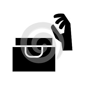 Pickpocket icon or logo isolated sign symbol vector illustration