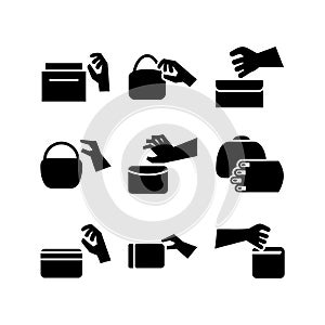 Pickpocket icon or logo isolated sign symbol vector illustration