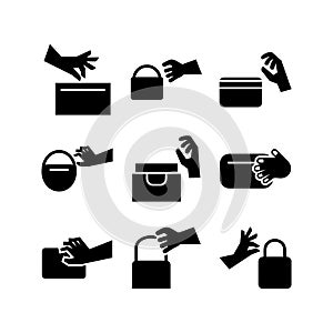 Pickpocket icon or logo isolated sign symbol vector illustration