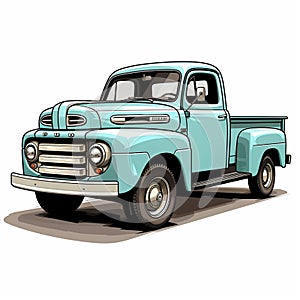 Pickup truck icon with a clean and modern look