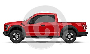 Pickup Truck Isolated