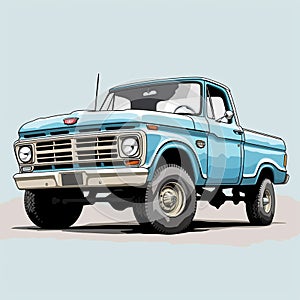 Pickup truck JPEG image with high quality