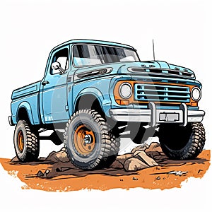 Pickup truck JPEG image with a high resolution