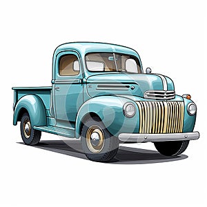 Pickup truck JPEG image with a high resolution