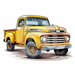 Pickup Truck Print A HighQuality Reproduction of Your Favorite Truck