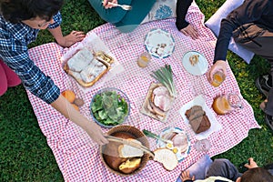 At the picnic