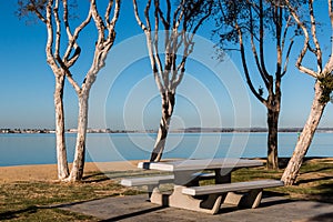 Picnic Area at Chula Vista Bayfront Park in San Diego