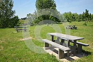 Picnic area in France