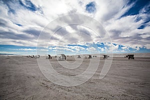 Picnic area at White Sands National Monument