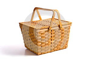 Picnic Basket on White