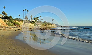 Picnic Beach below Heisler Park located in Laguna Beach, California.