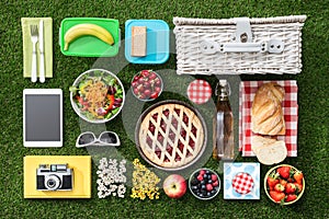 Picknick Op gras 