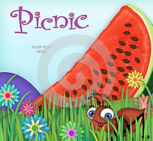 Picnic Invitation Art