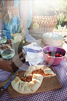 Picnic in a meadow