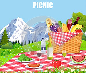 Picnic in the Mountains