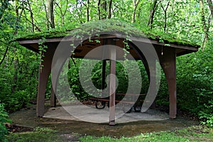 Picnic Pavilion with Living Roof