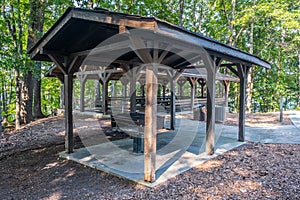 Picnic pavilion in a public park