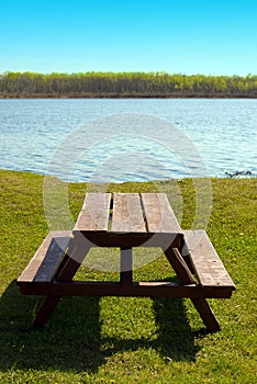 Picnic Table At The Beach