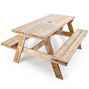 Picnic Table isolated on transparent background