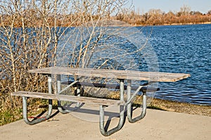 Picnic Table at a Lake