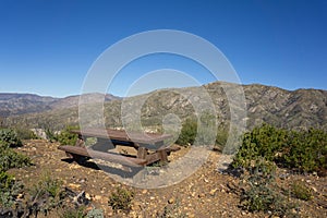 Picnic Table in Mountains