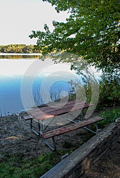 Picnic Table near the Lake