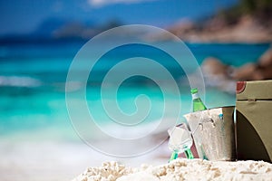 Picnic on tropical beach