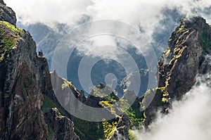 Pico do Areeiro mountain pass, Madeira