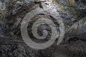 Pico island gruta das torres lava tunnels photo