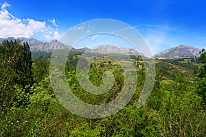 Picos de Europa view from Potes in Cantabria