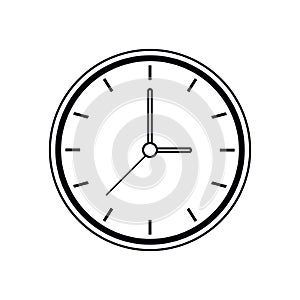 Pictogram clock time watch work icon