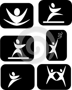 Pictogram inverted in the expression of the arts