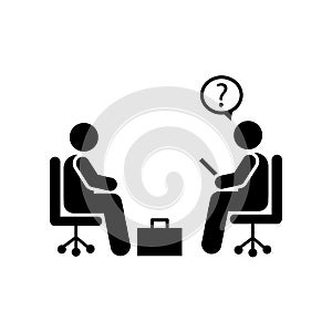 Pictogram of office, jobless, job icon